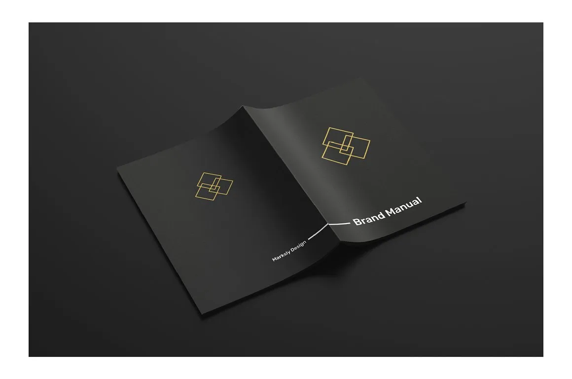 黑白极简主义现代品牌手册插图(1)