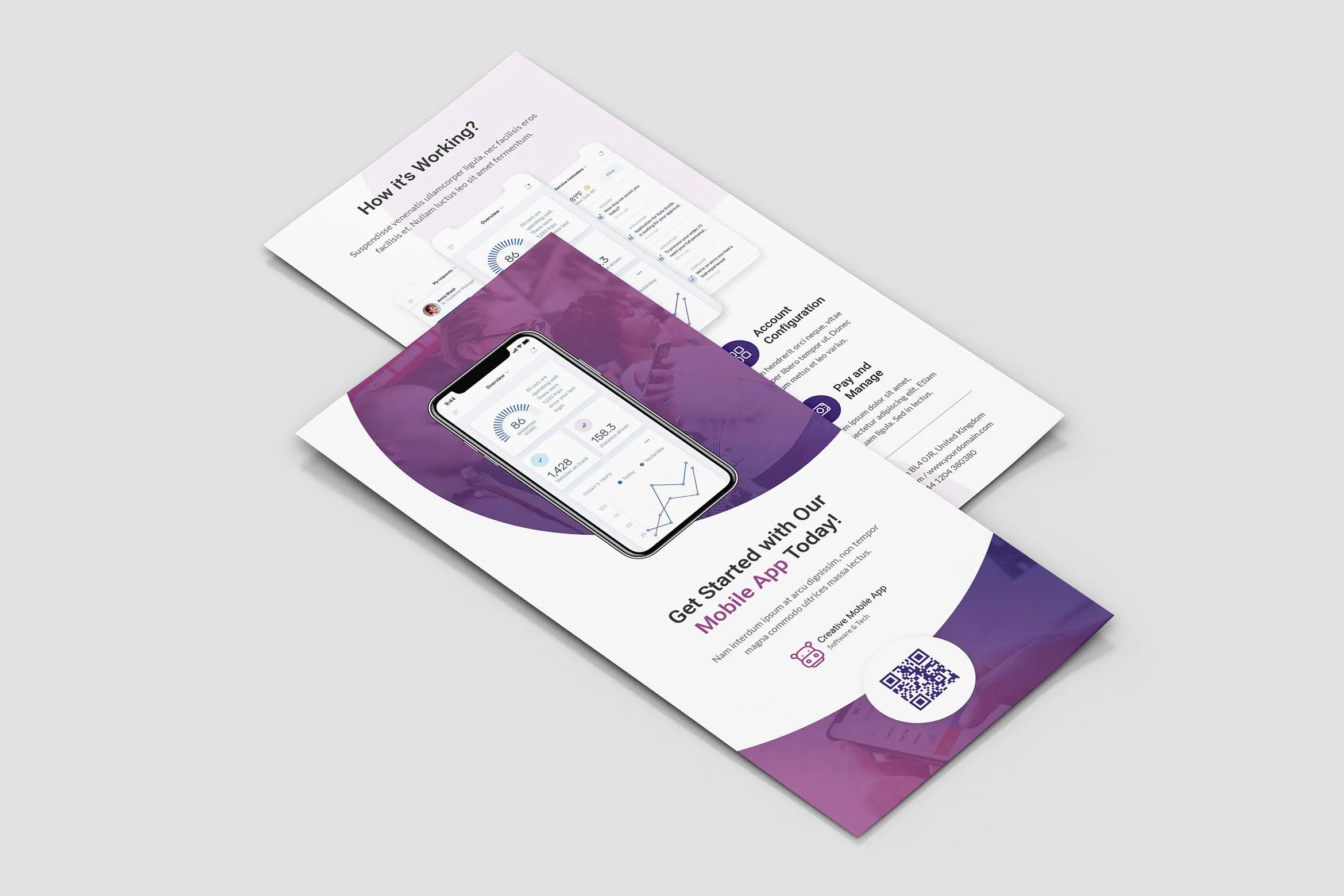 创意APP应用DL传单设计模板 Flyer DL – Creative App