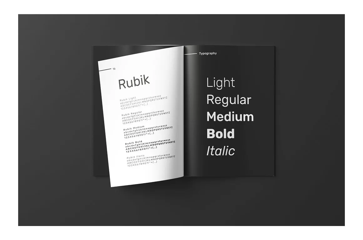 黑白极简主义现代品牌手册插图(6)