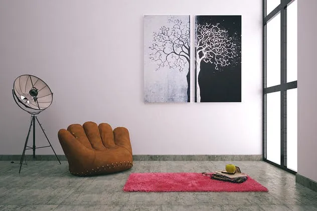 画廊艺术作品画框样机模板Vol.1 Picture Art Mockup [Vol 1]插图(7)