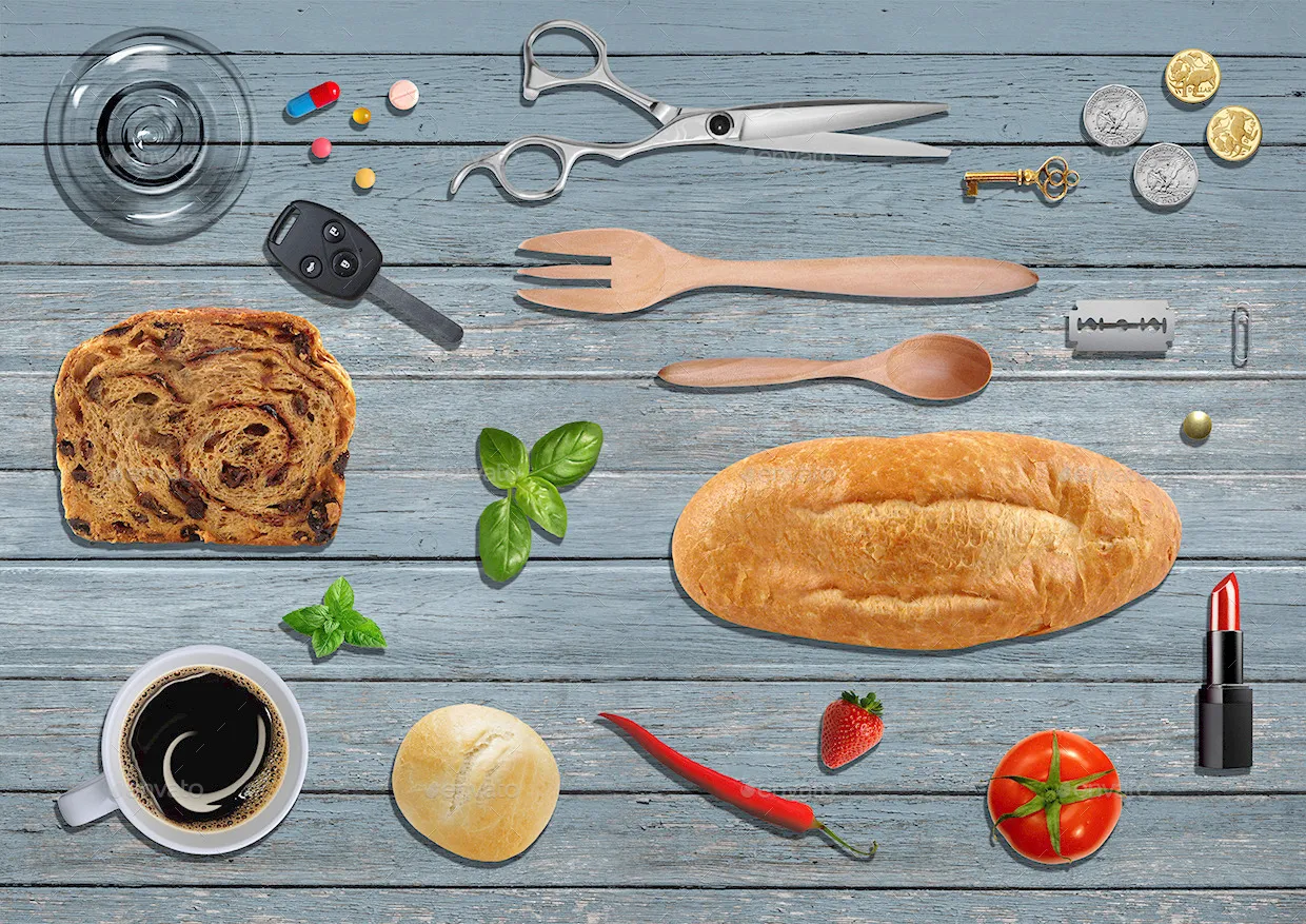 A4尺寸的杂志模型和场景生成器[psd]插图(6)