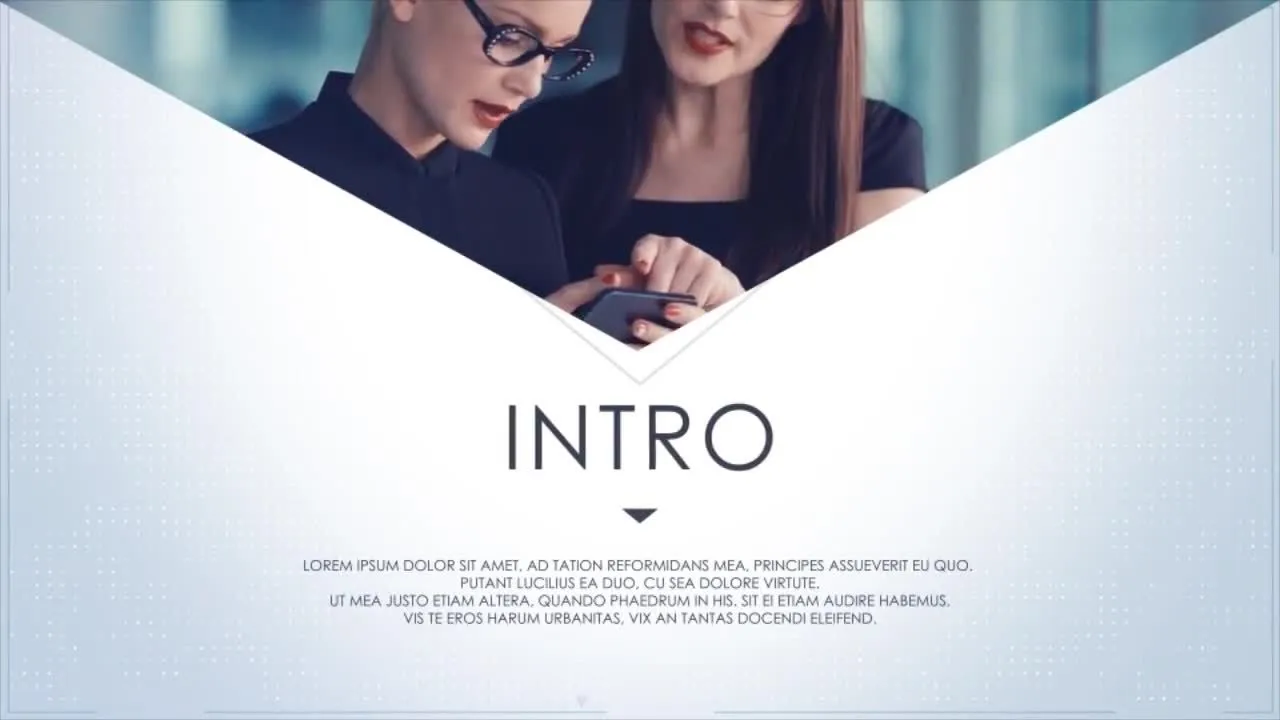 企业幻灯片演示像素设计精选AE模板