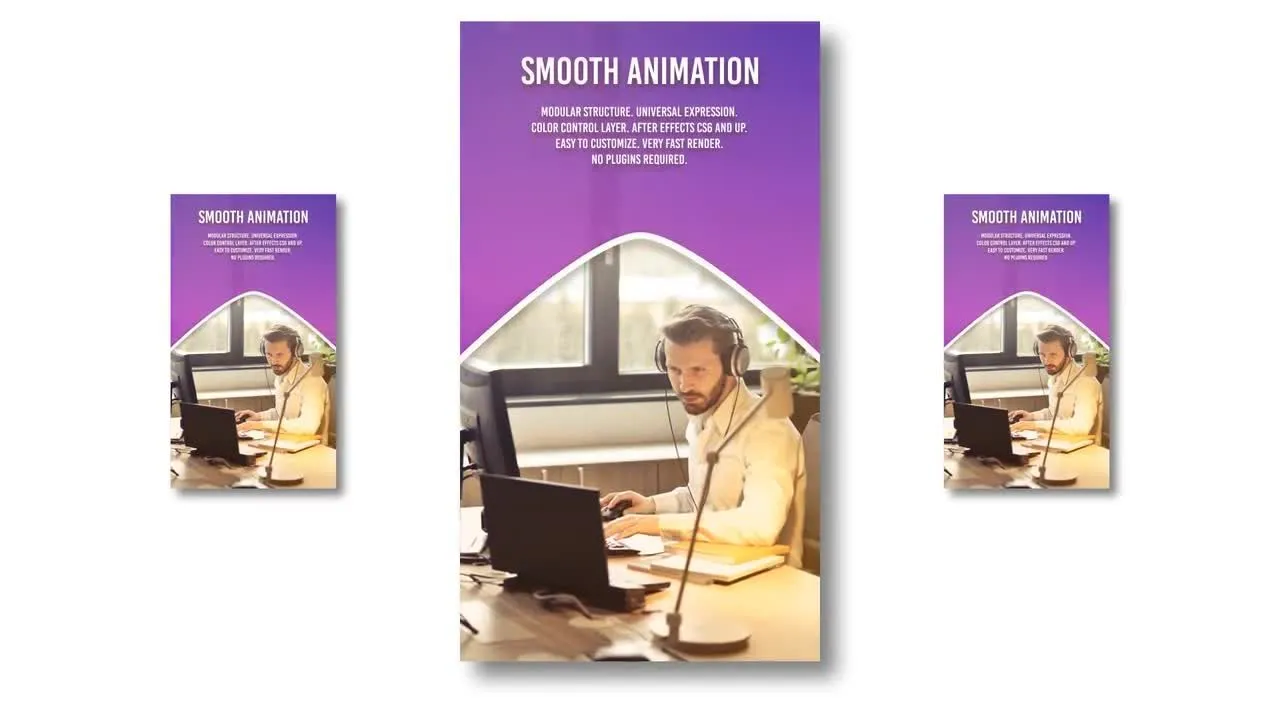 科技感极强的企业幻灯片展示ae模板