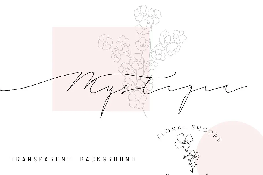 25款别致花卉Logo标志模板 25 chic flower&floral logo template插图(3)