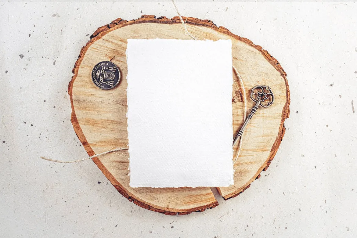 婚礼照片婚礼邀请函优雅风格设计样机素材库精选模板v25 Wedding Photo Mockup 25插图(1)