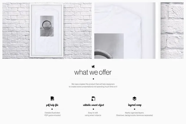 时尚品牌T恤系列服装样机 T Shirt Collection Mockup插图(1)