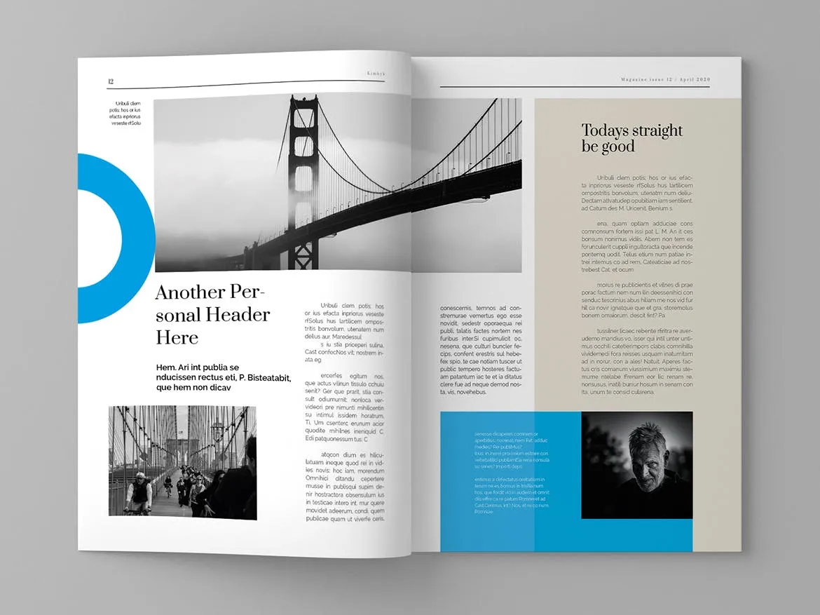 人物专访素材库精选杂志排版设计模板 Sergeyi – Magazine Template插图(7)