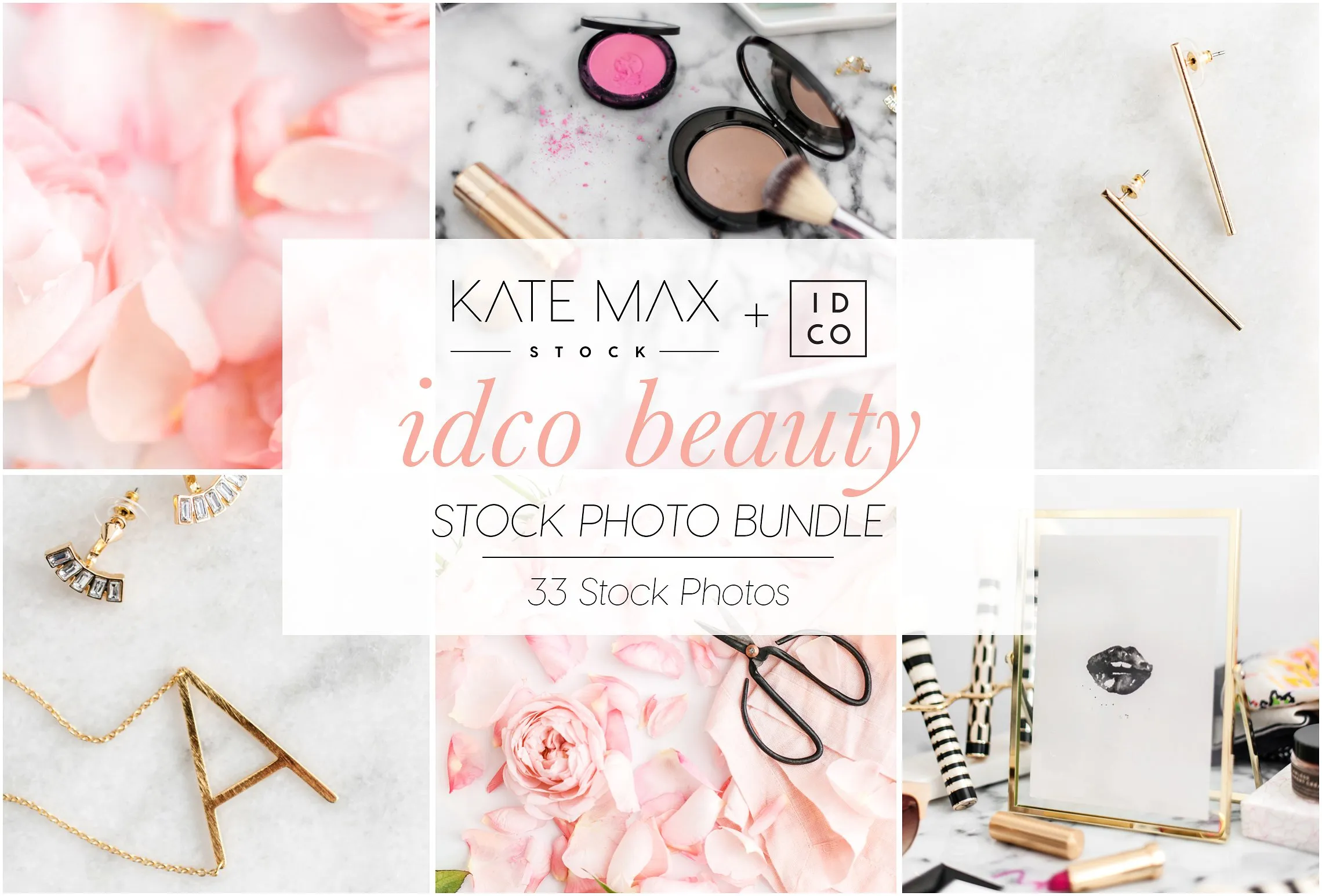 化妆间场景背景高清照片 IDCO Beauty Stock Photo Bundle