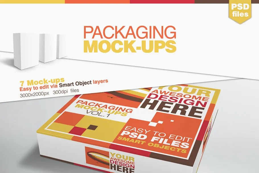 包装盒样机模板 Packaging Mock-ups