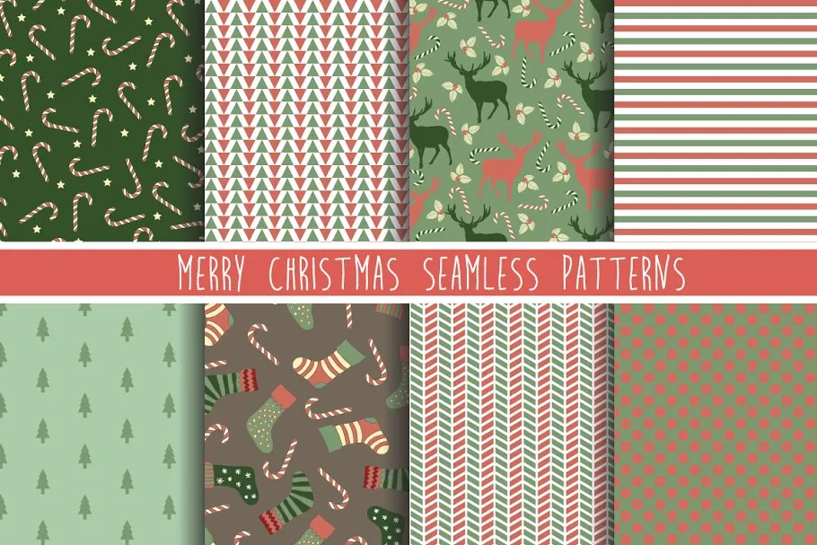 100款圣诞节日元素装饰素材 100 Merry Christmas Elements Pro插图(3)