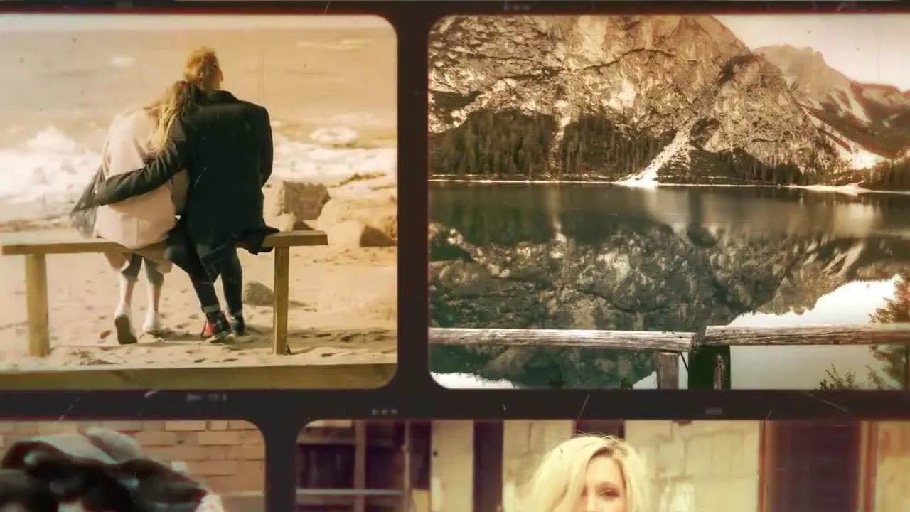 浪漫的时尚过渡效果照片展示像素设计精选AE模板