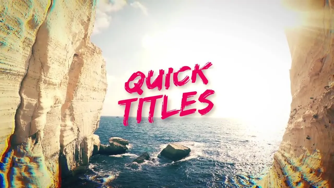 快速旅游照片转场过渡像素设计精选AE模板