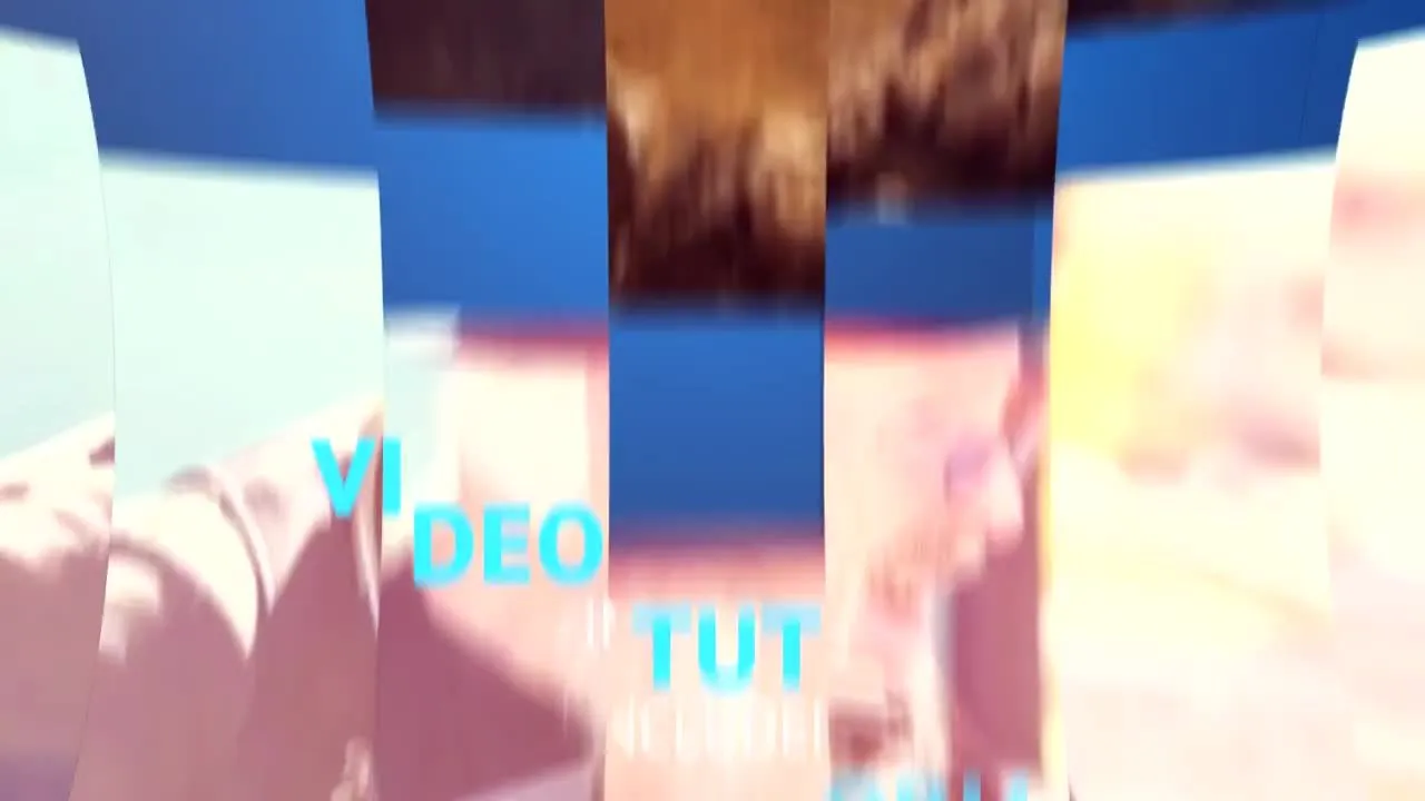 切片效果开场白像素设计精选AE模板