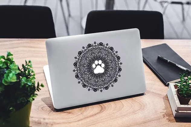 Macbook A面定制外观样机模板 MacBook Skin Mock-Up插图(8)