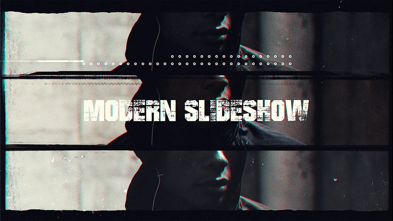 炫酷时尚现代信号损坏像素设计精选AE模板