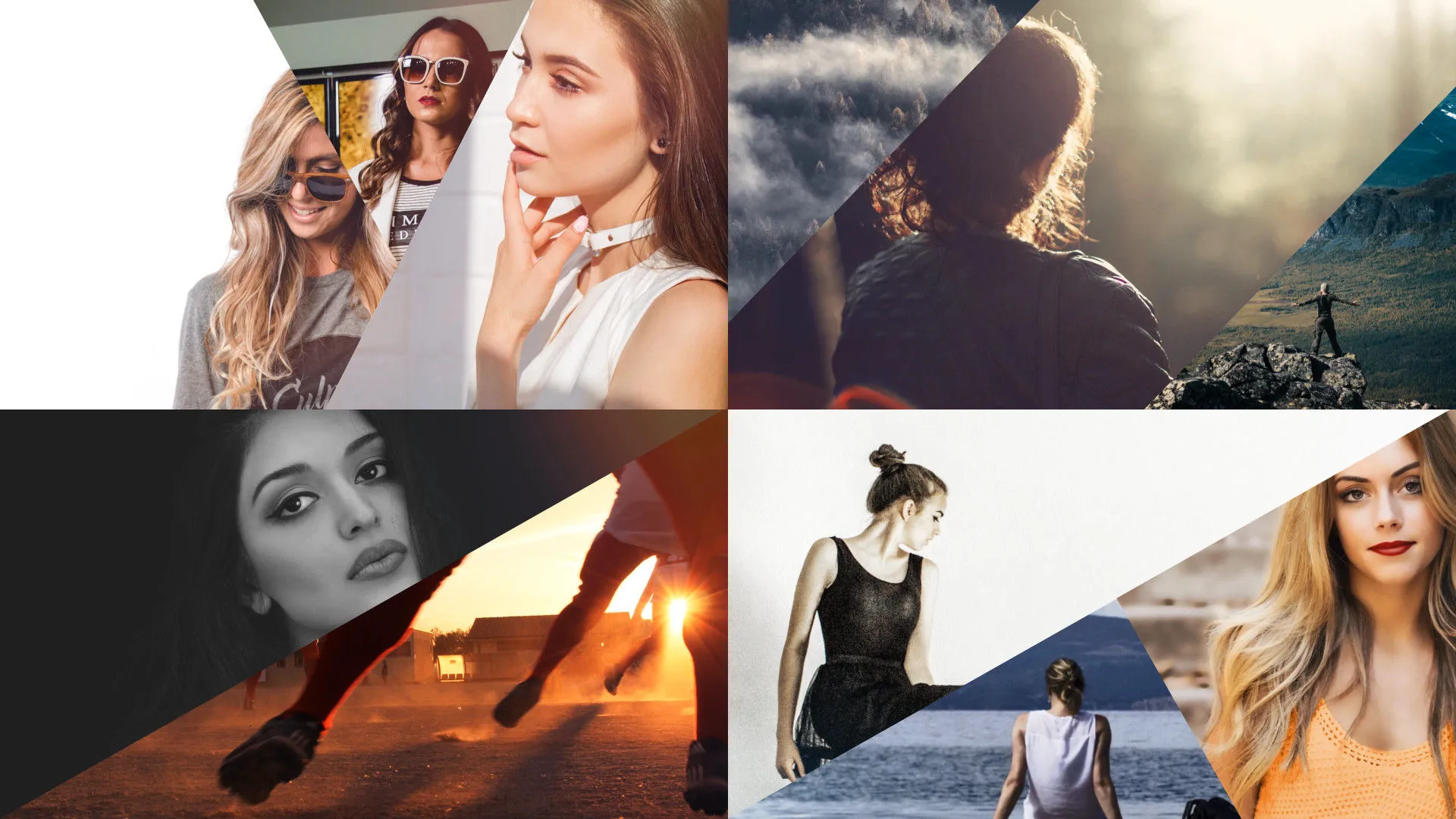 简洁灵活的照片展示像素设计精选AE模板