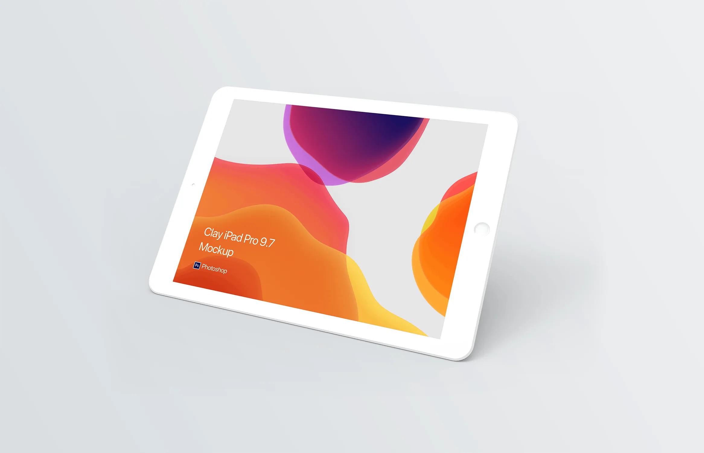 黏土材质iPad平板电脑素材库精选样机模板 Clay iPad Mockup插图(3)