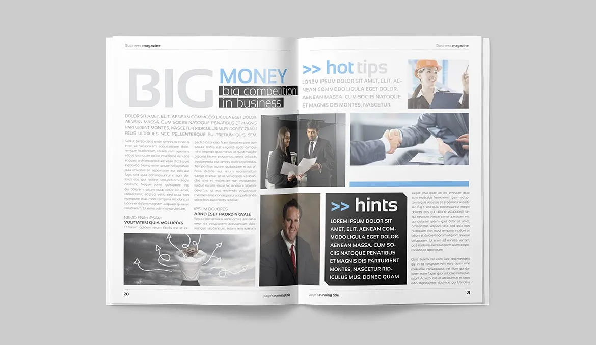 商务/金融/人物素材库精选杂志排版设计模板 Magazine Template插图(10)