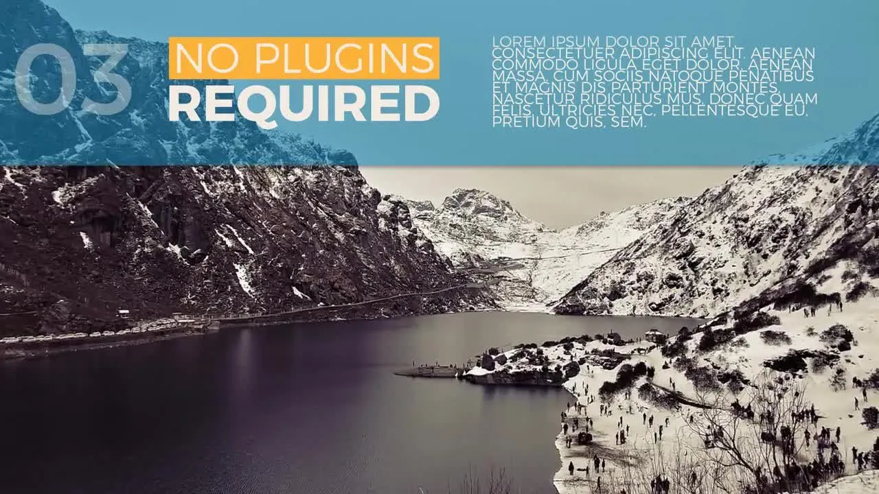 现代设计平滑过渡的优雅幻灯片像素设计精选AE模板