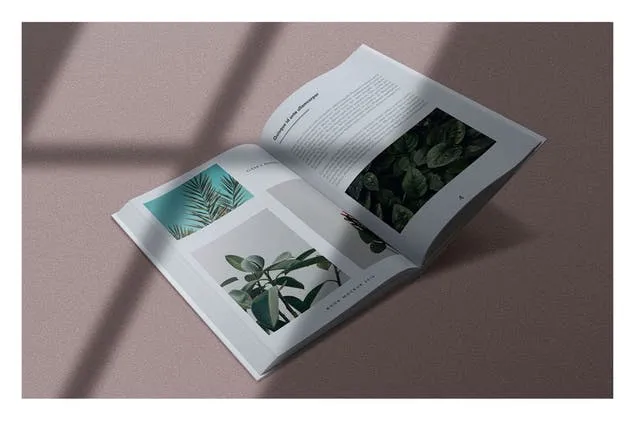 8款阴影效果精装图书封面内页设计样机模板 8 Shadow Book Mockups插图(4)