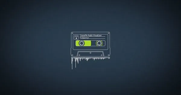 卡带音频音乐播放音频可视化动态特效像素设计精选AE模板 Cassette Audio Visualizer