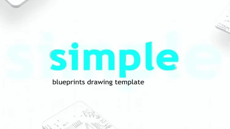 绘制建筑草图一个很棒的像素设计精选AE模板