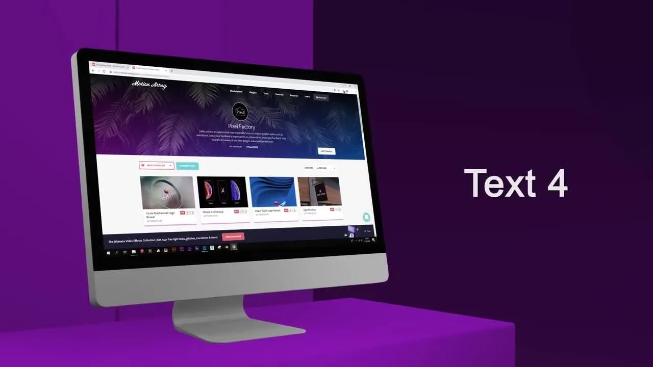 4K数字展示样机产品动画像素设计精选AE模板