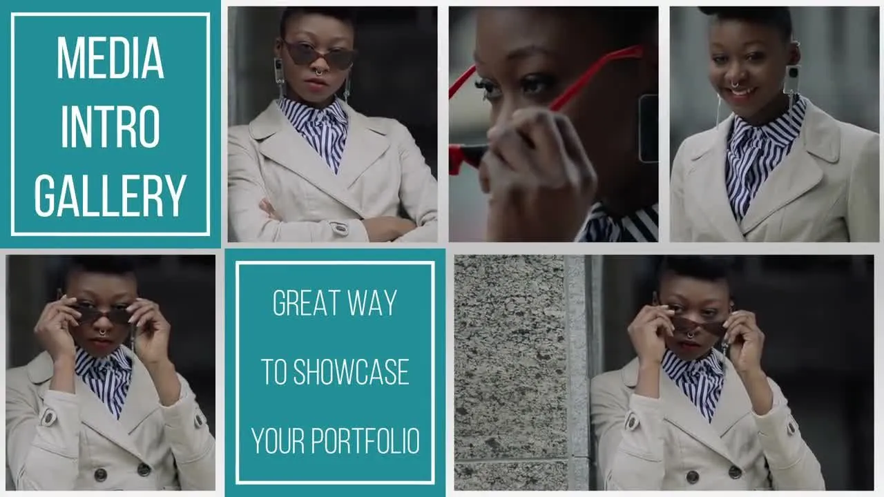 动态动画媒体简介介绍像素设计精选AE模板