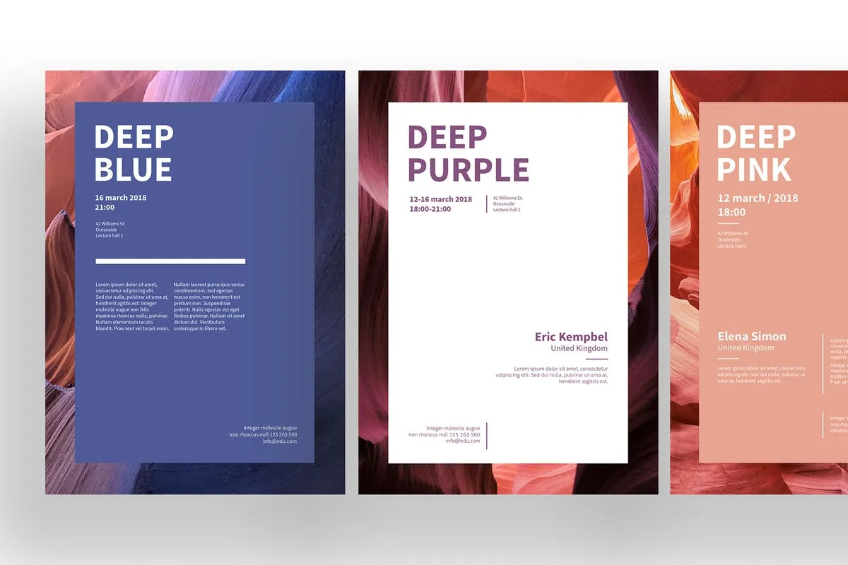 活动/演讲/大会宣传海报设计模板 Event Poster Template