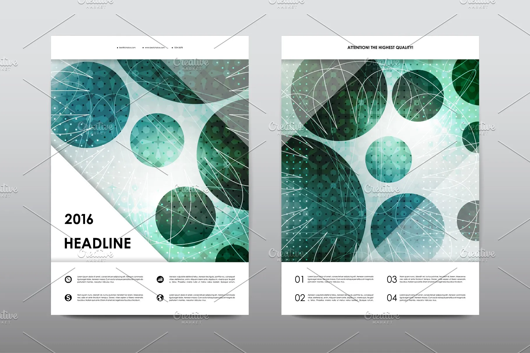 50+企业画册模板合集 50+ Business Brochures Bundle插图(16)