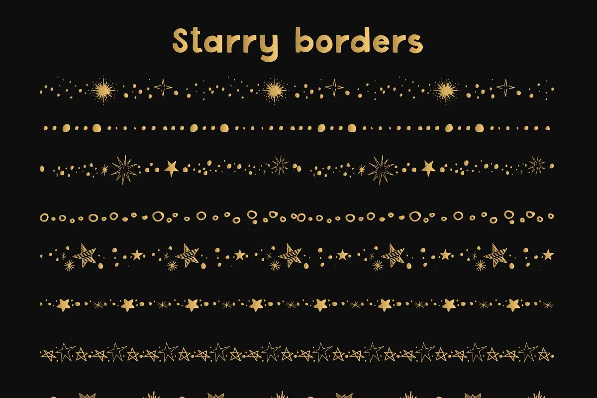 太空星系故事矢量图形套装