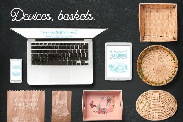 有机食品样机及巨无霸Hero场景模板 Organic Food Mockup & Hero Images Scene Generator插图(14)