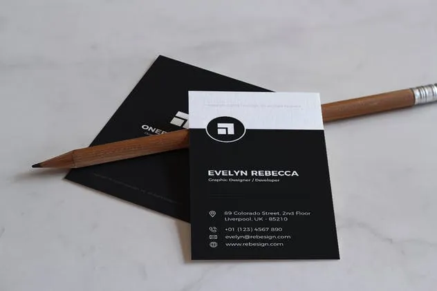 极简主义高端风格商业名片设计模板 Minimalist Business Card Vol. 02插图(2)