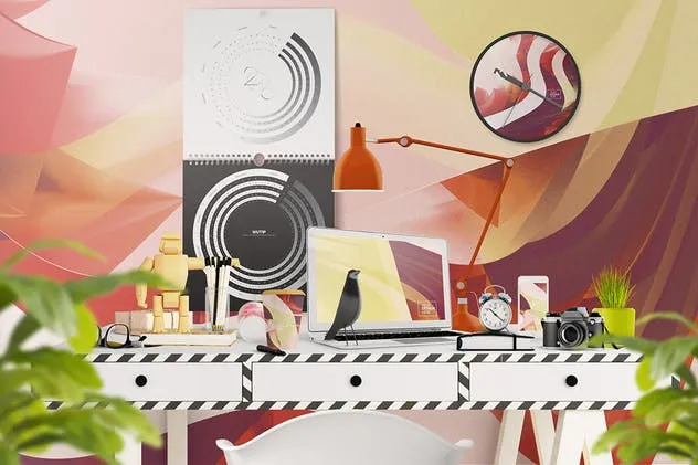 高品质的办公挂历样机生成器 Wall Calendar Mockup Creator插图(9)