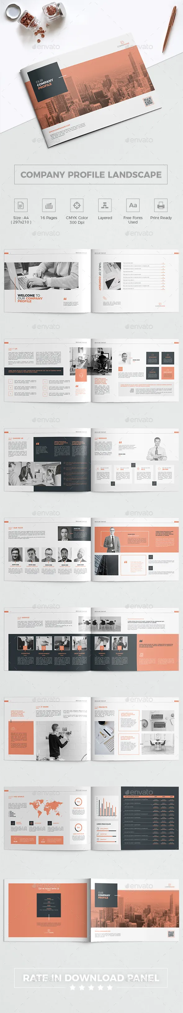 现代&创意的公司介绍及环境杂志模板下载[indd]插图