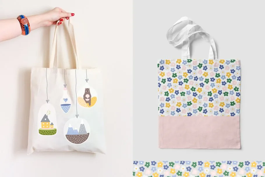 充满爱的手绘动植物剪贴画&纹理 Very Friendly Collection Pro插图(7)