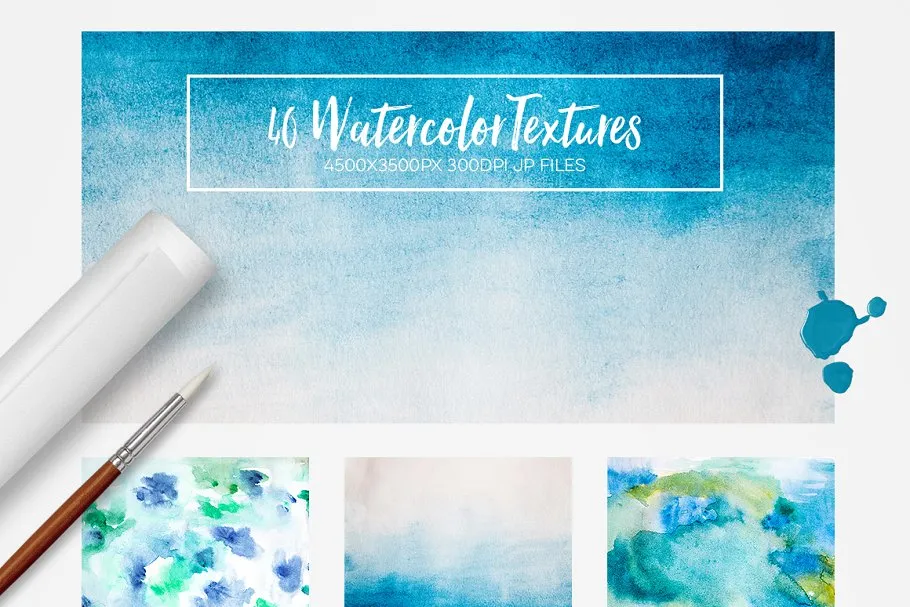 精选水彩设计素材合集[3.86GB] Artsy Watercolor Designer Toolkit插图(5)