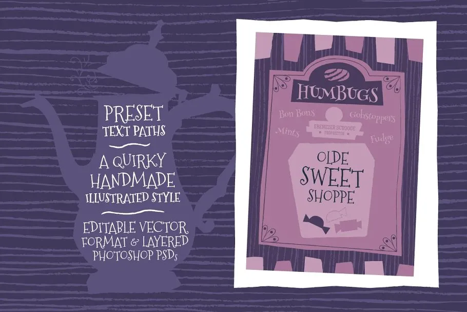 维多利亚时代复古插画设计模板 Victoriana Design Templates插图(4)