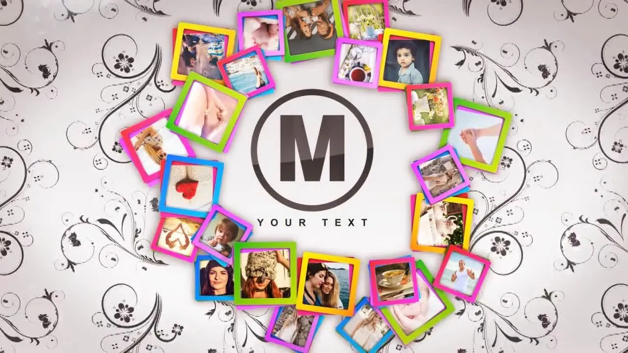 相框开瓶器展示照片像素设计精选AE模板