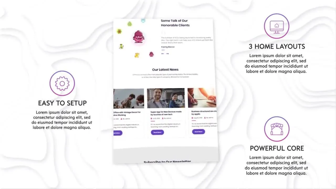 现代整洁创意的网站促销像素设计精选AE模板