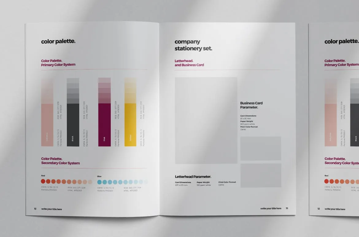 品牌指南/品牌规范手册排版设计模板 Brand Style Guide Layout插图(8)