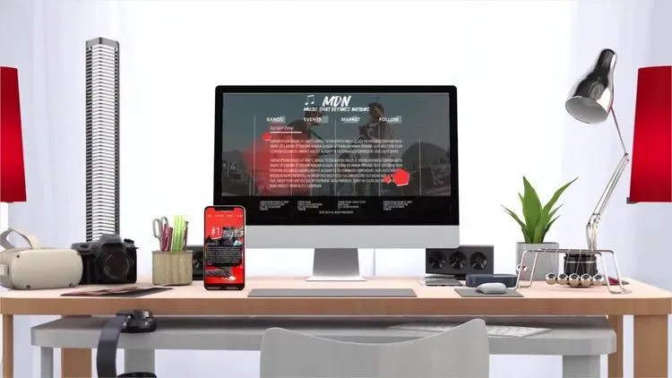 多屏响应式网站展示ae模板