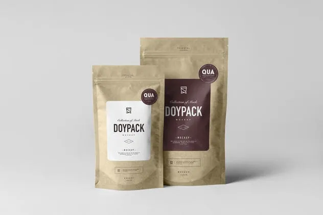 自立吸嘴袋包装样机模板 Doypack Mock-up 3插图(8)