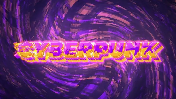 赛博朋克简介一种高级外观的像素设计精选AE模板