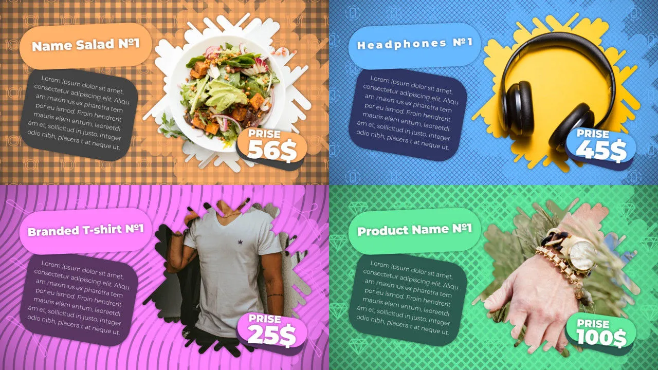 独特且简洁的产品促销像素设计精选AE模板