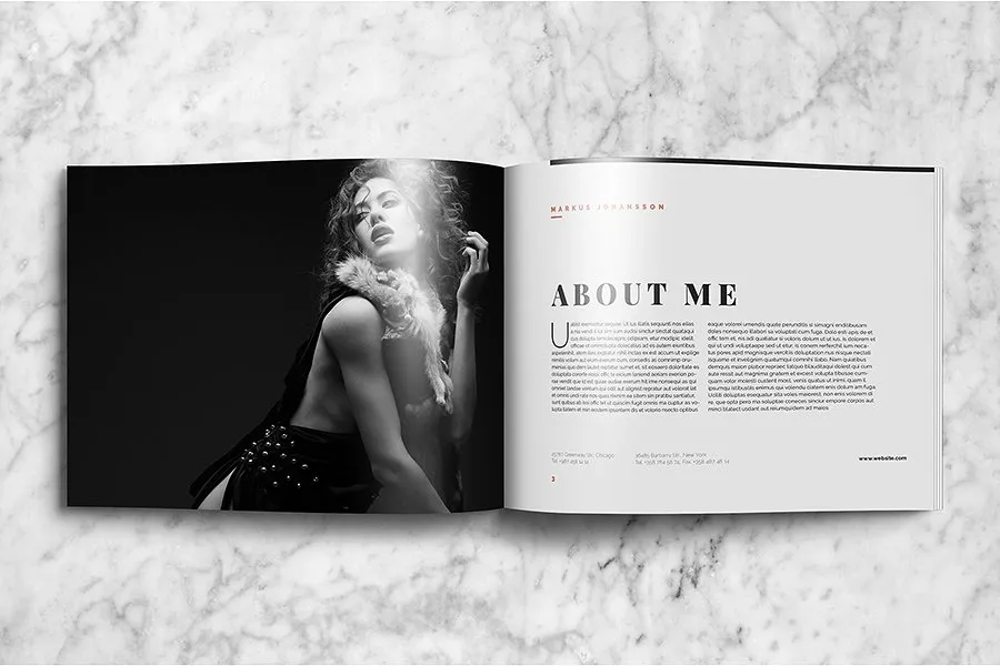 企业画册产品手册设计模板v1 Portfolio Brochure Vol.1插图(1)