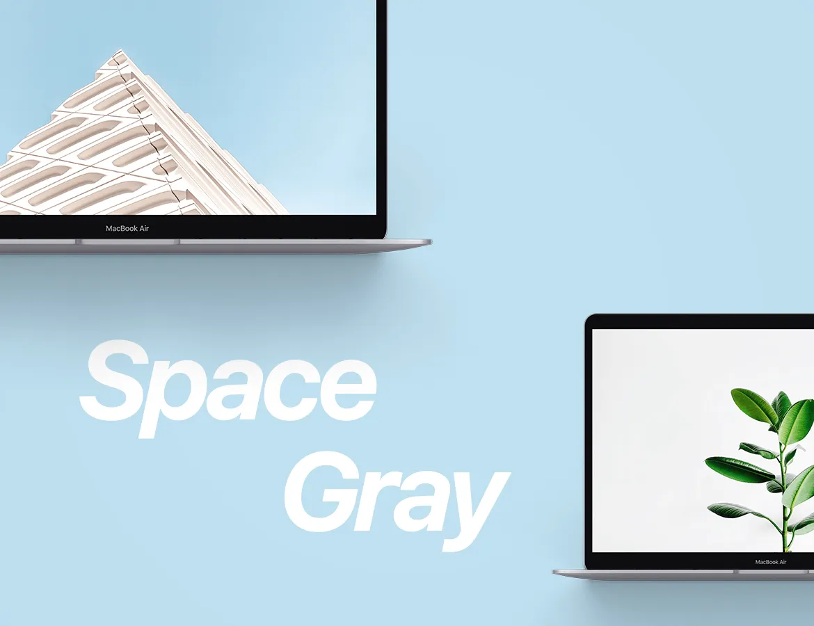 MacBook 2019网站UI设计预览样机模板 Macbook Mockup 2019插图(3)