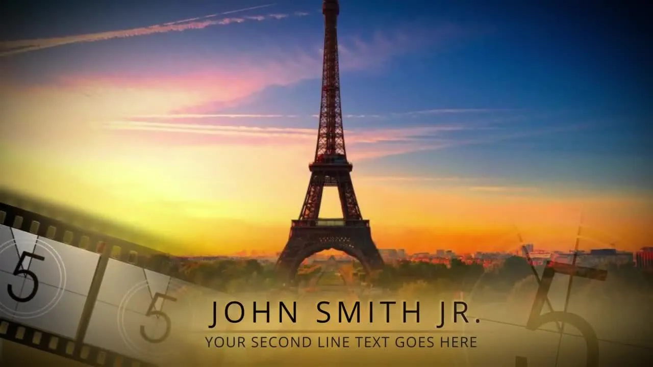 3个设计独特整洁有序的电影预告片下三分之一像素设计精选AE模板