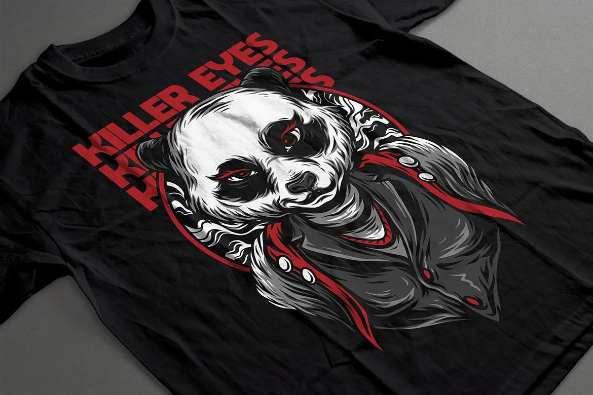 致命之眼睛潮牌T恤印花图案素材库精选设计素材 Killer Eyes插图(1)