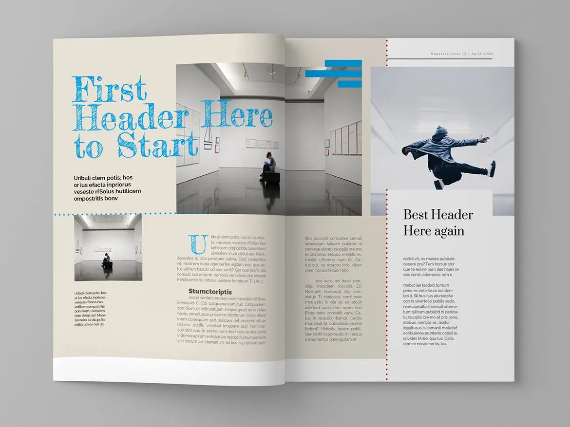 人物专访素材库精选杂志排版设计模板 Sergeyi – Magazine Template插图(3)